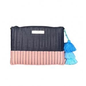 NEW SQUEEZE DE CITRON lemon drop citron bag in navy/melon